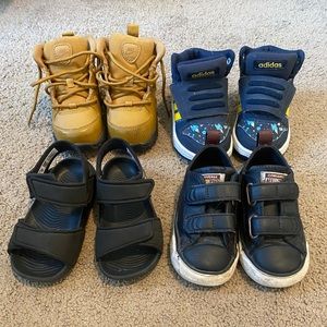 Baby/Toddler Boy shoe bundle/lot Nike, Adidas, Converse! Excellent condition! 6c